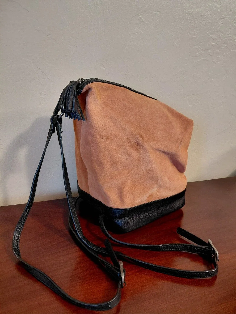 Free People Serena Suede Slouchy Backpack